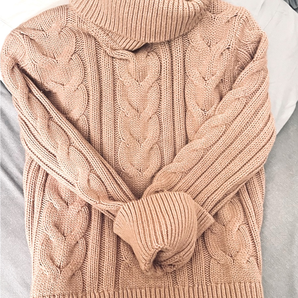 Cable knit sweater